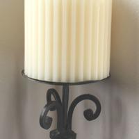 Porta Candela a piantana-ferro battuto- anni 90