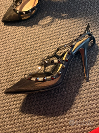 Décolleté esclusive Valentino Rockstud in rete