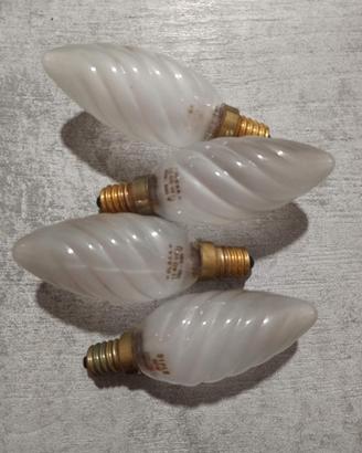 Luci a incandescenza tortiglione smerigliato E14