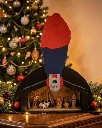 Cappello Carabinieri con presepe e illuminazione 