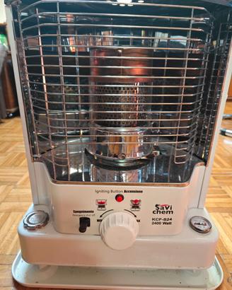 Stufa a combustibile nuova 2400 W + bidone 19L