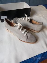 Scarpe stringate basse donna, camoscio, numero 42