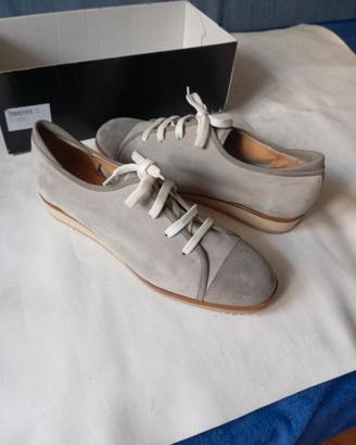 Scarpe stringate basse donna, camoscio, numero 42