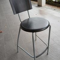 8 sgabelli  in ferro e plastica 