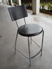 8 sgabelli  in ferro e plastica 