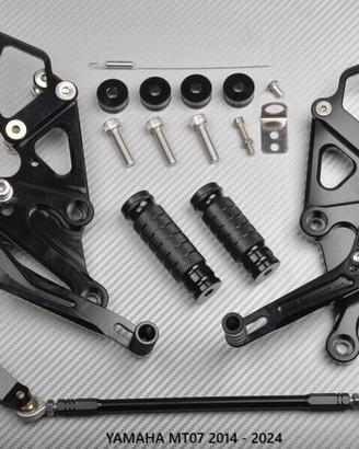 Pedane arretrate YAMAHA MT07 2014 - 2024