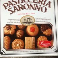 Scatola di latta pasticceria Saronno Lazzaroni