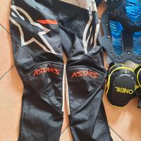 Vestito per moto bambino con protezione