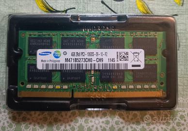 3 RAM DDR3 4gb per notebook
