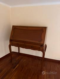 Ribalta scrivania segretarie vintage antico legno