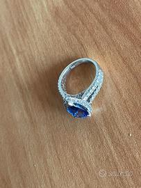 Anello tanzanite 18k