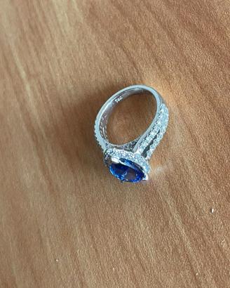 Anello tanzanite 18k