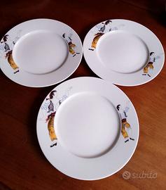 3 piatti piani serie Picasso