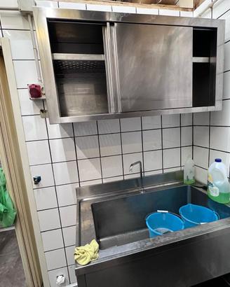 Lavello inox + pensile professionale