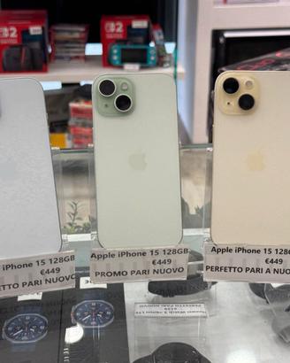 Apple iPhone 15 128GB - PERFETTO PARI NUOVO