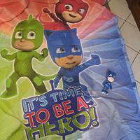 copri piumino letto super pigiamini e peluche 