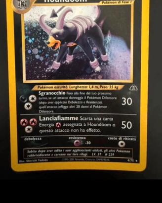 Carta Pokemon Houndoom Holo Neo Revelation