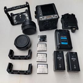 Red Komodo 6K, corpo macchina con accessori