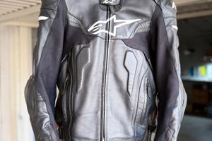 Giacca moto pelle alpinestars