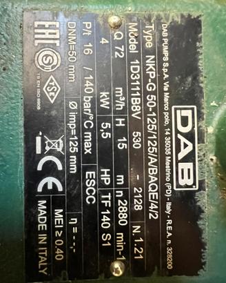 Pompa Dab modello 1D3111B8V