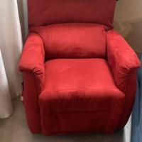 Poltrona Rossa Reclinabile