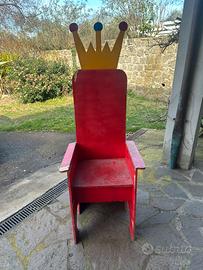 Trono di legno per feste