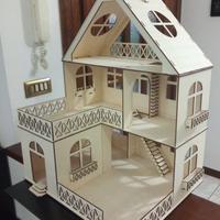 Casa delle bambole 3D già montata