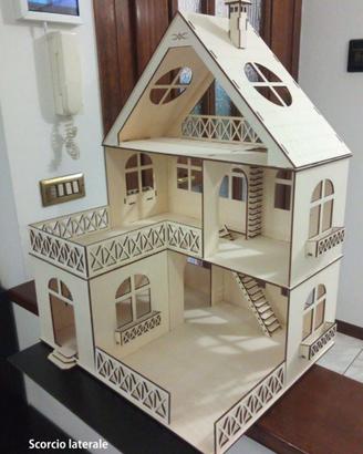 Casa delle bambole 3D già montata