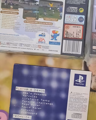 gioco + demo + memori card PS1