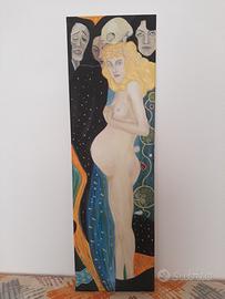 Quadro arredamento olio su tela 100x30