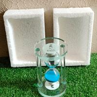 Souvenir in Vetro Clessidra Da 5 Minuti Sabbia Blu