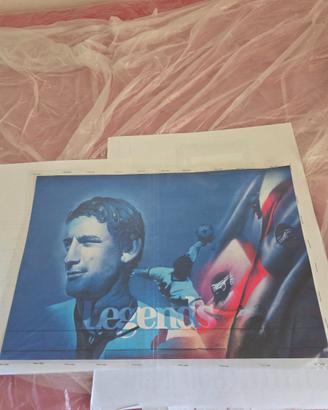 Poster Gigi Riva Leggenda del Calcio