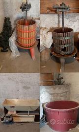 Torchi, macina uva elettrico, vasca