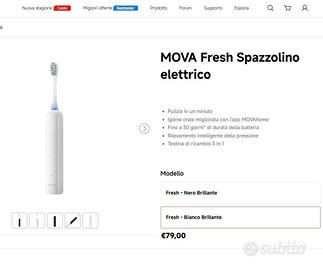 Spazzolino elettrico Mova con AI