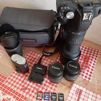 Canon EOS 500D. 4 Obiettivi Tokina + Canon. 4 SD.