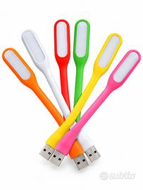 Lampade LED USB Flessibili – 6 Colori – 6€