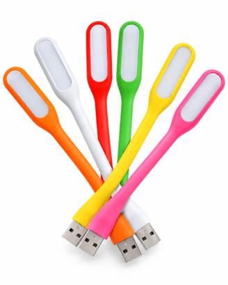 Lampade LED USB Flessibili – 6 Colori – 6€