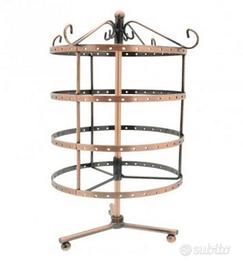 Espositore Rotondo Girevole Rame con Bigiotteria