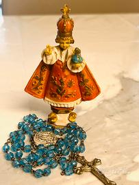Bambino Gesu’ di Praga e rosario Madonna Lourdes