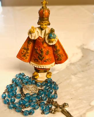 Bambino Gesu’ di Praga e rosario Madonna Lourdes