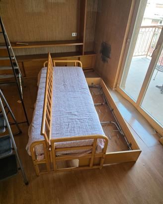 letto singolo+ secondo letto a scmparsa