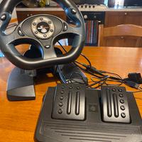 Volante + Pedaliera per PC, PS2 e PS3