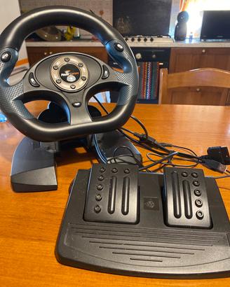 Volante + Pedaliera per PC, PS2 e PS3