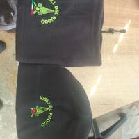 berretto e scaldacollo ricamato vigili del fuoco 