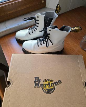 Scarpe Dr. Martens Platform Bianche
