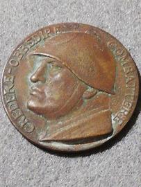 Medaglia Visita Mussolini a Trento.