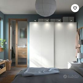 Armadio Ikea Pax scorrevole 4 ante bianco
