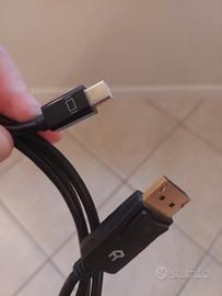 Cavo da Mini Display Port a Display Port 4k oro