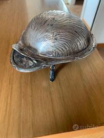 Sterling argento porta burro fine 800