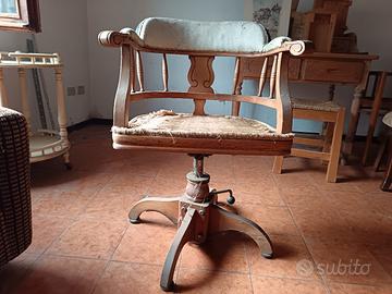 poltrona girevole da barbiere 